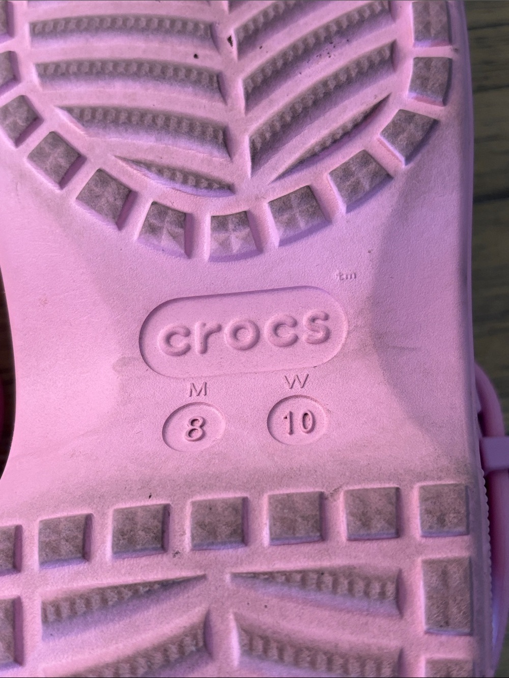 CROCS Women’s Light Pink Mary Jane-Style Clogs - Picture 6 of 6